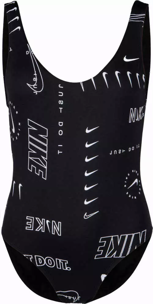 Дамски стилен бански костюм от една част Nike MULTI LOGO