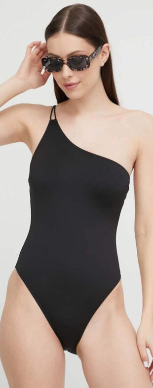 Черен бански костюм Calvin Klein с едно рамо